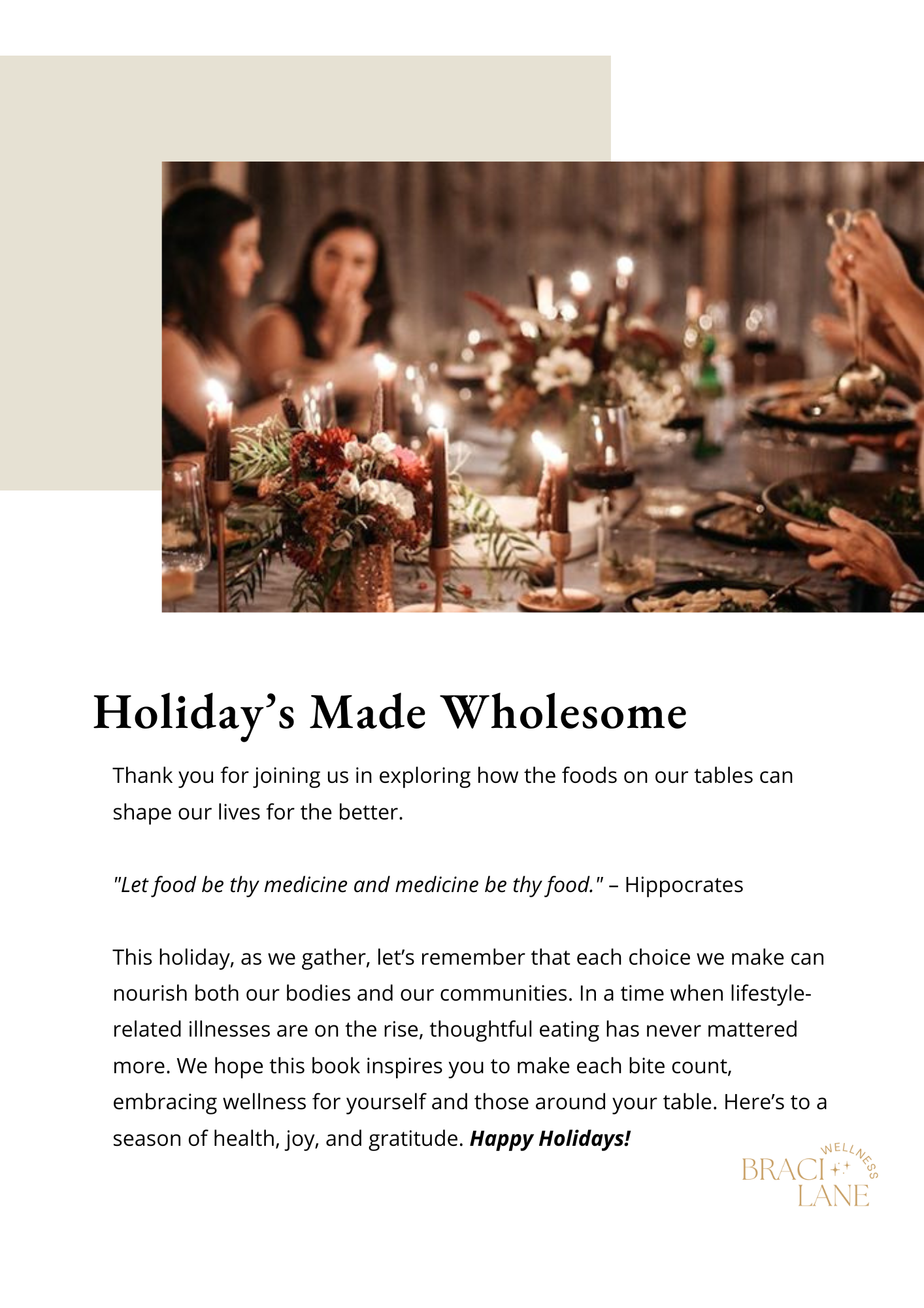 Holiday Cookbook